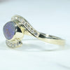 Gold Opal Ring Side View