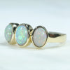 10k Gold - 3 Solid Cobber Pedy Crystal Opals