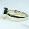Gold Opal Ring Side View