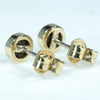 Gold Opal Studs Rear View