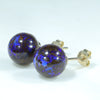 10k Gold - 2 Solid Queensland Boulder Opal matrix Opals