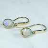 Easy Wear Gold Opal Drop Earring Design