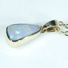 Gold Opal Pendant Side View