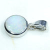 Silver Opal Pendant Side View