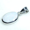 Silver Opal Pendant Side View