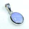 Australian Boulder Opal Silver Pendant with Silver Chain (10mm x 8mm) Code - FF127