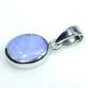 Australian Boulder Opal Silver Pendant with Silver Chain (10mm x 8mm) Code - FF127