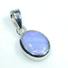 Australian Boulder Opal Silver Pendant with Silver Chain (10mm x 8mm) Code - FF127