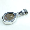 Australian Boulder Opal Silver Pendant with Silver Chain (10mm x 8mm) Code - FF127