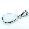 Coober Pedy White Opal Silver Pendant with Silver Chain (12mm x 8mm)  Code - FF110