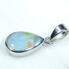 Silver Opal Pendant Side View