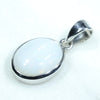 Sterling Silver - Solid Coober Pedy White Opal