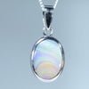 Natural Australian Boulder Opal Silver Pendant