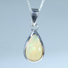 Natural Australian Boulder Opal Silver Pendant