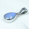 Silver Opal Pendant Side View