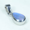 Silver Opal Pendant Side View