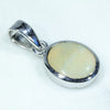 Silver Opal Pendant Side View