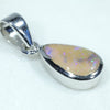 Silver Opal Pendant Side View