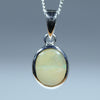 Natural Australian Boulder Opal Silver Pendant