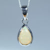 Natural Australian Boulder Opal Silver Pendant