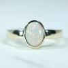 Natural Australian Lightning Ridge Gold Opal Ring