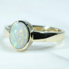 10k Gold - Solid Lightning Ridge White Opal