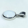 Silver Opal Pendant Side View