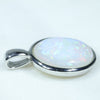 Silver Opal Pendant Side View