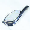Sterling Silver  - Solid Coober Pedy Dark Opal