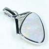 Coober Pedy Dark Opal Silver Pendant with Silver Chain (15mm x 10mm)  Code - FF145