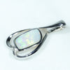 Sterling Silver - Solid Coober Pedy Dark Opal