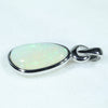 Coober Pedy Crystal Opal Silver Pendant with Silver Chain (12mm x 8mm)  Code - FF135