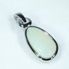 Coober Pedy Crystal Opal Silver Pendant with Silver Chain (12mm x 8mm)  Code - FF135
