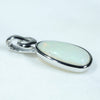 Silver Opal Pendant Side View