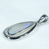 Silver Opal Pendant Side View