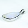 Silver Opal Pendant Top Side, Bottom View
