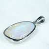 Coober Pedy Crystal Opal Silver Pendant with Silver Chain (17mm x 12mm)  Code - FF142