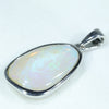Coober Pedy Crystal Opal Silver Pendant with Silver Chain (17mm x 12mm)  Code - FF142