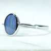 Australian Solid Boulder Opal Silver Ring - Size 10.75 Code CC16