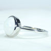 Sterling Silver - Solid Coober Pedy White Opal