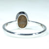 Australian Solid Boulder Opal Silver Ring - Size 10 Code CC09