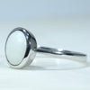 Sterling Silver - Solid Coober Pedy White Opal