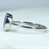Australian Solid Boulder Opal Silver Ring - Size 8 Code CC14