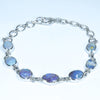 Stunning Queensland Boulder Opal Silver Bracelet