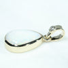 Gold Opal Pendant Side View