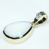 10k Gold - Solid Lightning Ridge White Opal