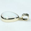 Gold Opal Pendant Side View