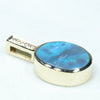 Gold Opal Pendant Side View
