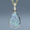 Natural Australian Lightning Ridge Gold Opal Pendant