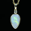 Natural Australian Lightning Ridge Gold Opal and Diamond Pendant